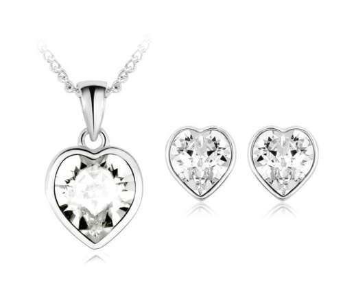 Σετ Κολιέ και σκουλαρίκια, με Swarovski BC10552CR-20233CR