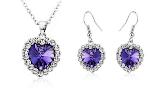 Σετ Κολιέ και σκουλαρίκια, με Swarovski BC10617TA-BC20605TA