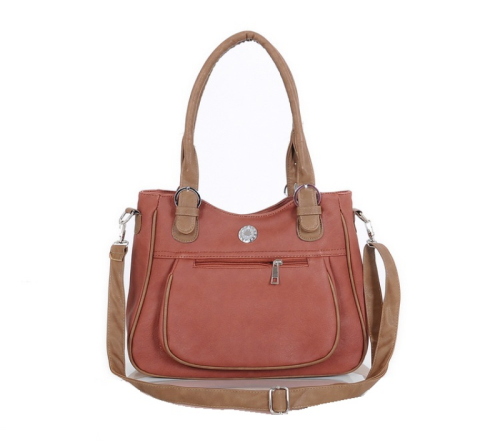 Γυναικεία τσάντα χεριού - ώμου JC OC121-Reddish Brown