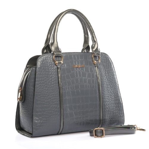 Γυναικεία Τσάντα Croco, Sally Young SY1490 Grey